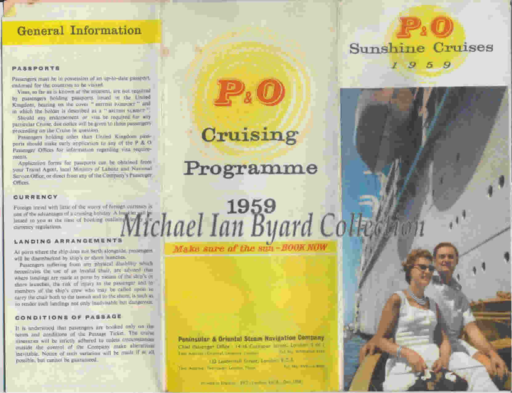 Summer Cruising Programme 1959